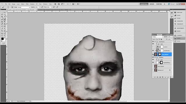 Heath Ledger to Joker Transformation with Photoshop смотреть онлайн