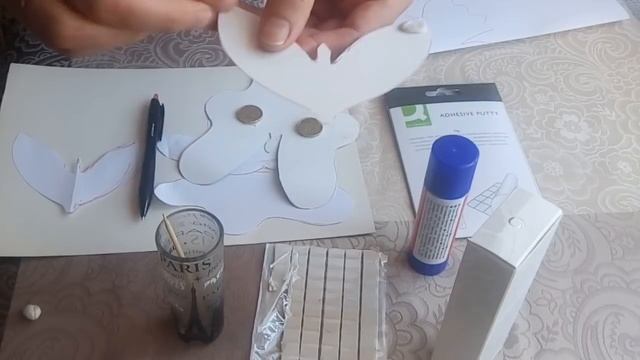 DIY//Фокус за 5 минут. Балансирующие птичка и бабочка. смотреть онлайн