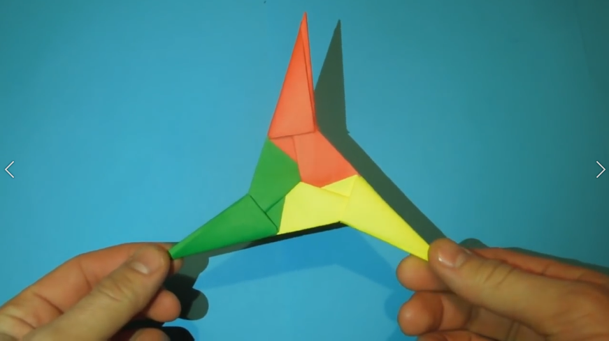 Как сделать сюрикен из бумаги. Оригами сюрикен из бумаги.mp4 смотреть онлайн