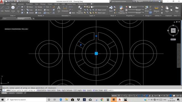AutoCAD Class - 25 || Telugu || 2D Exercise-4 смотреть онлайн