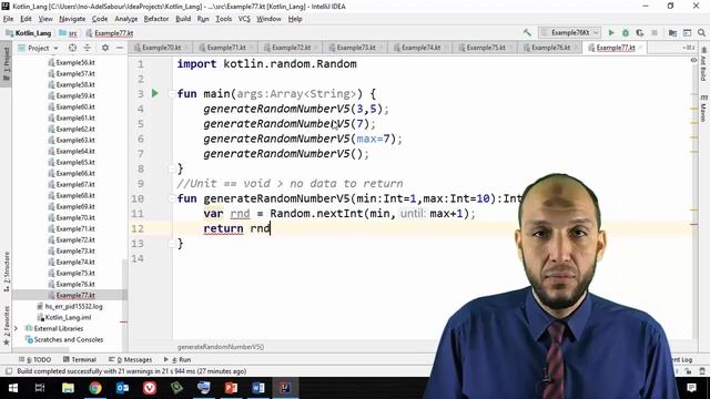 62 Anroid Kotlin Functions Unit Returning Types or void functions and Return Value from Function смотреть онлайн