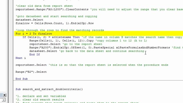 EAF#78 - Use an Excel VBA Loop to search a datatable and copy selected rows to another sheet смотреть онлайн