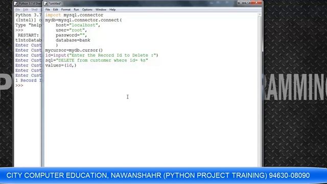 Python Delete Data (Row) from MYSql (MariaDB) смотреть онлайн