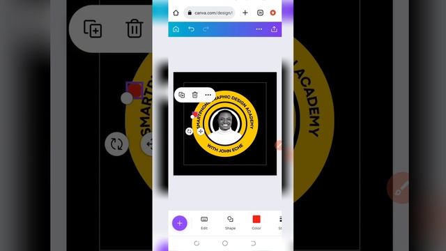 HOW TO CREATE A CURVED TEXT EFFECT IN CANVA || Canva Design Bootcamp (Android) смотреть онлайн