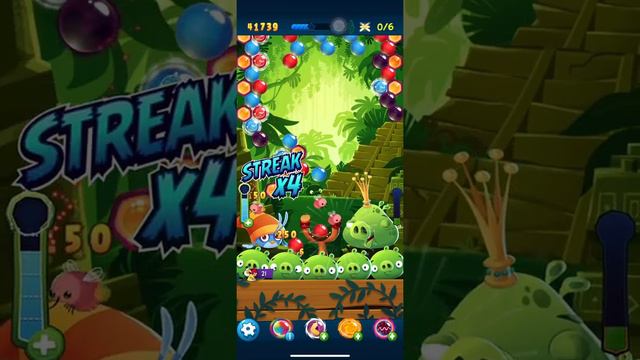 AB POP Angry Birds Level 190-193 game play hard level Win Win with high score! смотреть онлайн