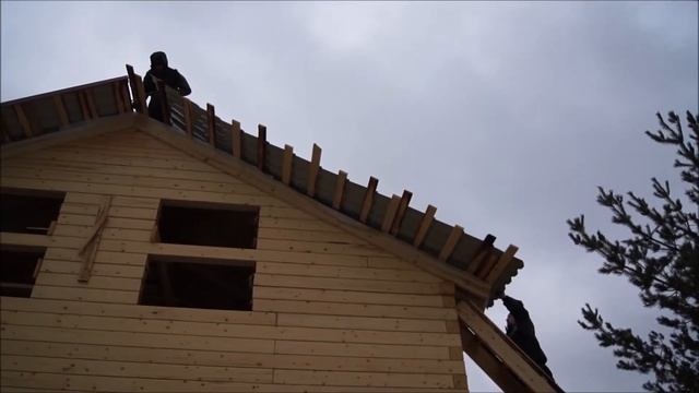 Сборка крыши на доме в Перми. Расходы. смотреть онлайн