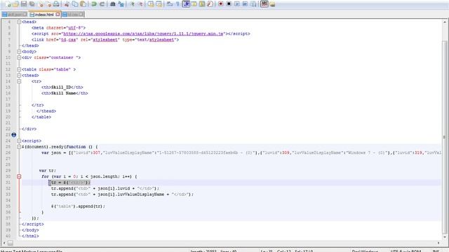 Csimplifyit how to display json data into html table смотреть онлайн