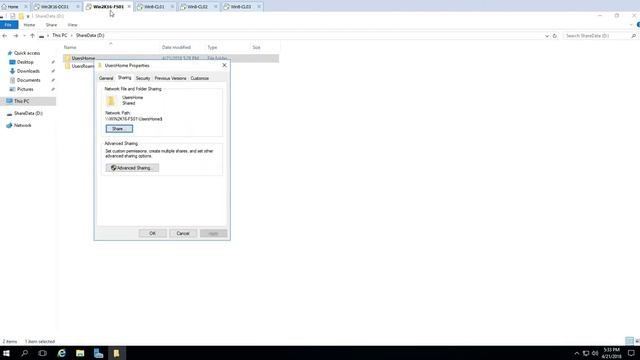 How to setup Roaming Profile & Home Folder from Active Directory on Windows Server 2016 смотреть онлайн