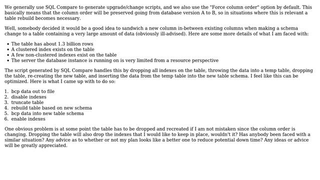 Databases: SQL Server optimization techniques for rebuilding very large table смотреть онлайн