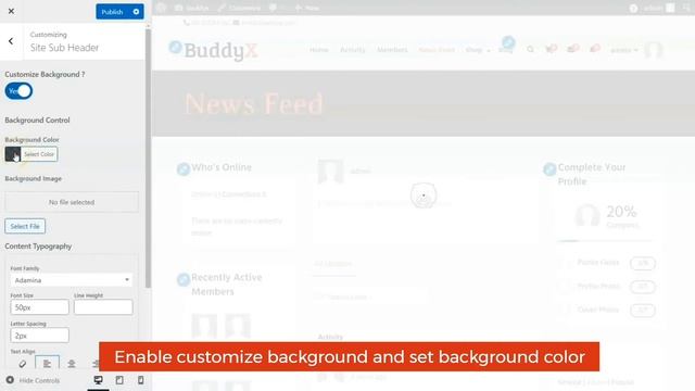 How to Configure Site Sub Header - BuddyX BuddyPress Theme смотреть онлайн