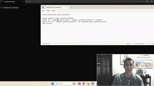 Setup Apache Cassandra on Windows using Docker (Server + Client) #cassandra #nosql #bigdata смотреть онлайн