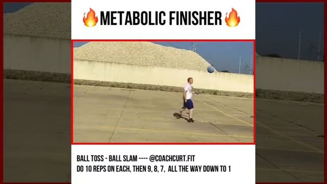 Workout Finisher: Ball Toss & Ball Slam Countdown смотреть онлайн
