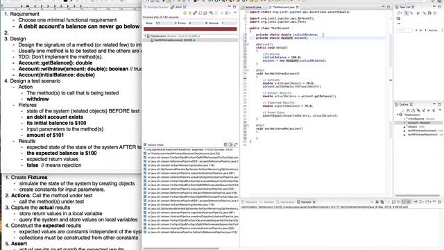JUnit Testing Withdrawal Rejection - Part 4 Unit Testing in Java Series смотреть онлайн