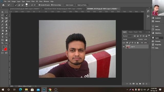 Remove Background From Photoshop cc 2020 with object selection tool, quick selection tool. смотреть онлайн