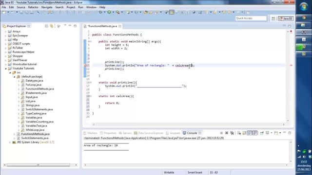 Java Programming tutorial 13 - Functions Methods Procedures смотреть онлайн