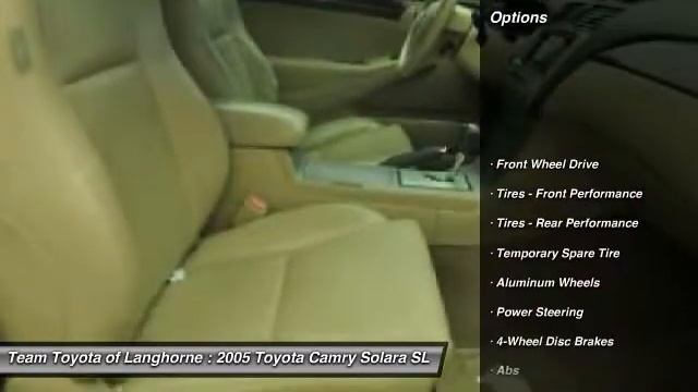 2005 Toyota Camry Solara SLE Langhorne PA 19047 смотреть онлайн