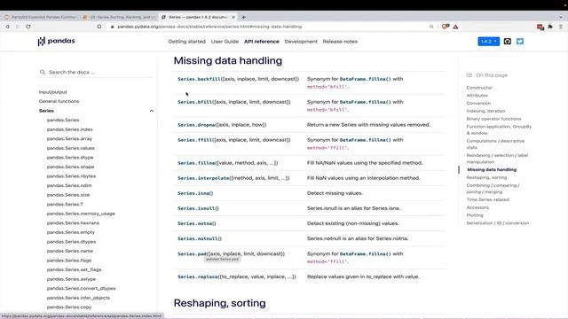 Pandas Missing Value Method Duplication смотреть онлайн