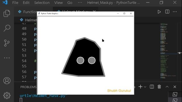 Draw Helmet of Anime Using Turtle | कितना जबर्दस्त ?? | Python Turtle Lec 20 смотреть онлайн