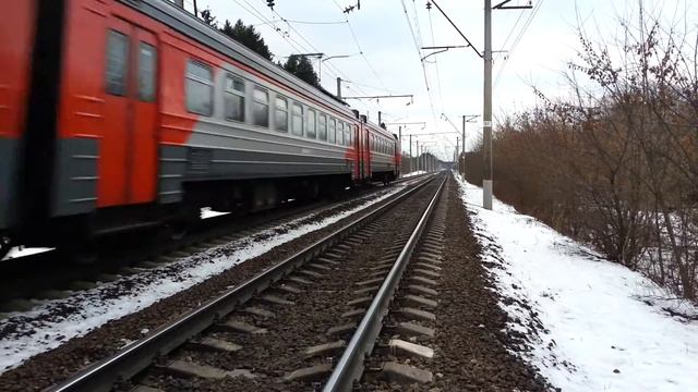 Электропоезд ЭД4М-0357. Перегон Арсаки-Струнино. смотреть онлайн