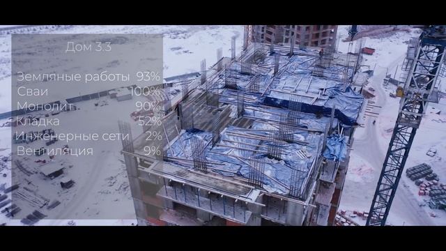 Ход строительства ЖК "Южный парк" Декабрь 2021 г. смотреть онлайн