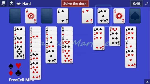 FreeCell Mini Game #9 | July 4, 2021 Event | Hard смотреть онлайн