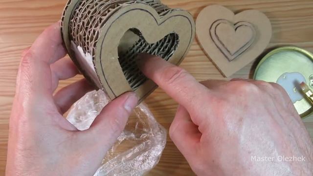 Шкатулка в форме сердца из картонной коробки смотреть онлайн