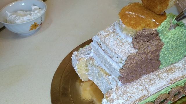 Торт ТАНК. Торт для мальчика. Кремовый торт. смотреть онлайн