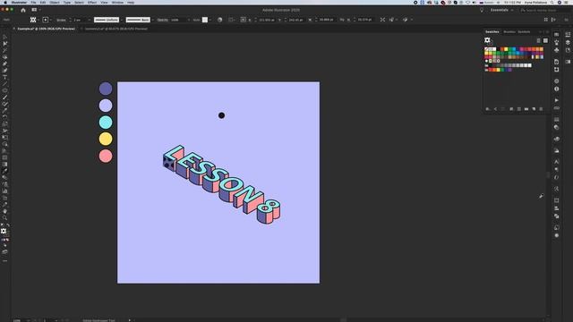 Изометрический эффект для текста. Часть 2 смотреть онлайн