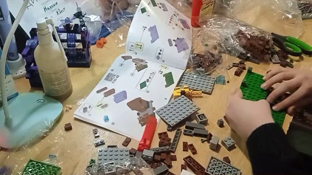 Lego Майнкрафт. начало сборки конструктора. залипательно смотреть онлайн