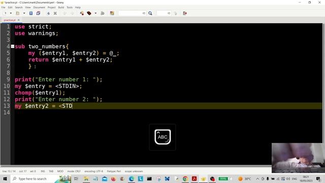 Perl Programming - Add Numbers Subroutine 2023 смотреть онлайн