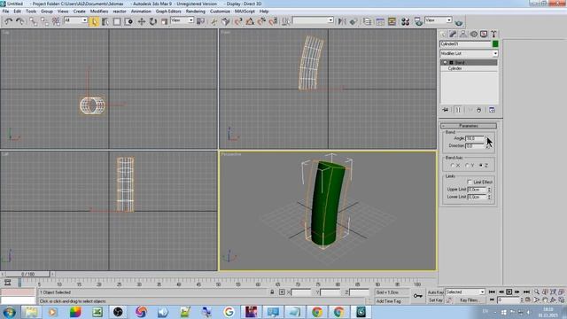 Как согнуть объект 3d max смотреть онлайн