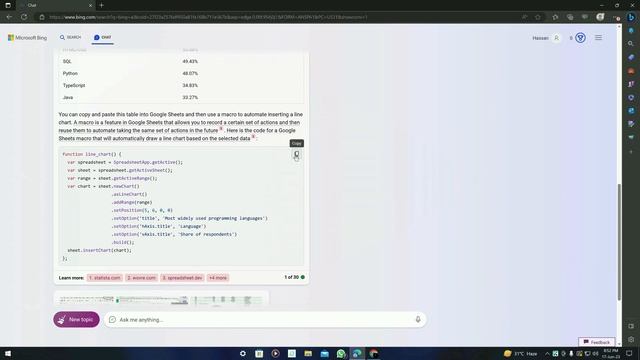 Using Bing AI to create Graphs and Charts смотреть онлайн