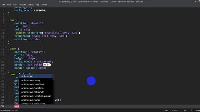 How to create a scroll down animation with html & css смотреть онлайн