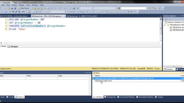 Debugging sql server stored procedures смотреть онлайн