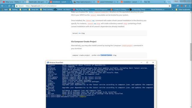 How to install and laravel project in windows 10 || laravel starting смотреть онлайн