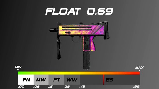 CSGO Mac-10 | Disco Tech - Skin wear/float смотреть онлайн