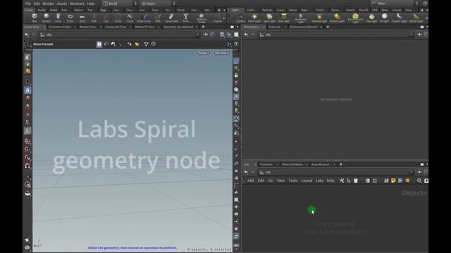SideFX Houdini 19. Attribute Expression, Labs Spiral, Resample nodes смотреть онлайн