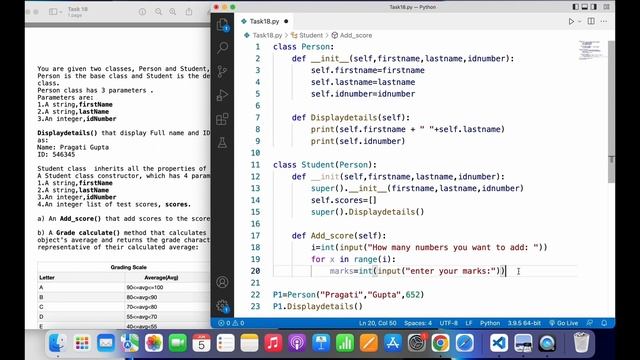 Exercise Inheritance | Python Tutorials For Beginners In Hindi #64 смотреть онлайн