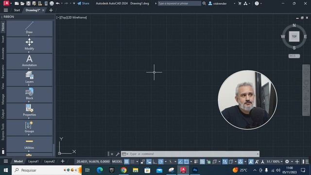 AutoCAD 2024 - Movendo a RIBBON de lugar смотреть онлайн