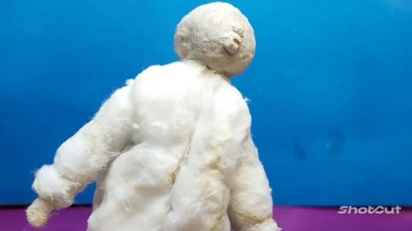 Игрушки из ваты это просто. Девочка .