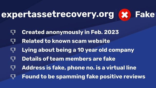 Expertassetrecovery.org | Fake or Real? » Fake Website Buster смотреть онлайн