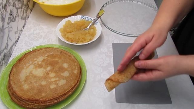 Когда ЛЕНЬ ГОТОВИТЬ настоящий ТОРТ делаю простой блинный торт со сметанным кремом. Все просто - быст