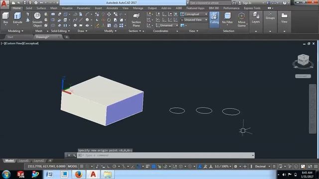 Autocad 3d Tutorial | how to use UCS user co-ordinate system in Autocad 3d | Autodesk Autocad 3d uc смотреть онлайн