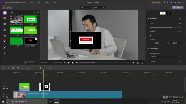 How to Add Subscribe Button on Video for FREE | Green Screen Effects - #StartYouTubeWithDemoCreator смотреть онлайн