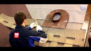 Монтаж многослойной гибкой черепицы открытым способом в ендове. Часть 2. Черепица и аэратор.
