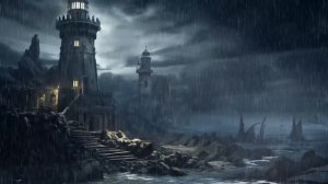 Fantasy Medieval Music | Medieval Castle  | Relaxing Celtic Music with Rain 3 Hours