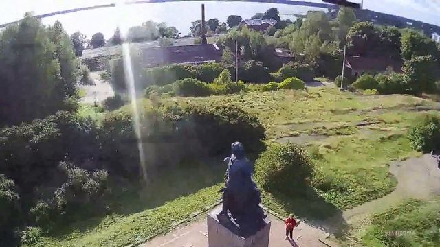Выборг Памятник Петр I, Вид на Замок смотреть онлайн