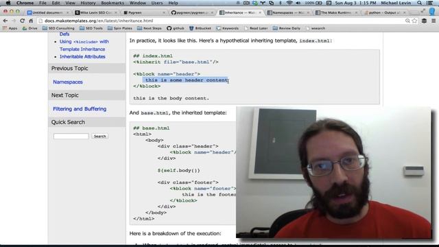 Use Python in vim like PHP - but better with Mako template inheritance смотреть онлайн