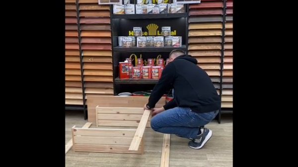 Как собрать стеллаж деревянный. Видеоинструкция . Брус-ок.