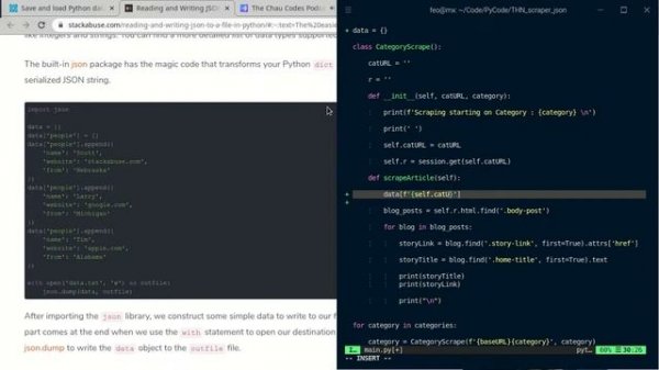 Save scraped data into JSON file | #Python Web scraping | #learningpython |